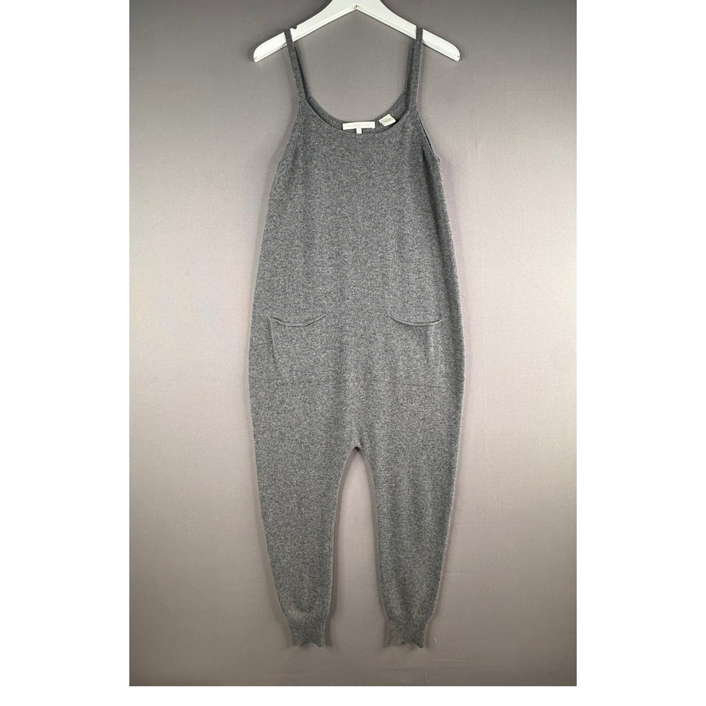 NAKEDCASHMERE Jumpsuit Women S M Gray 100% Cashmere Loungewear Quiet Luxury